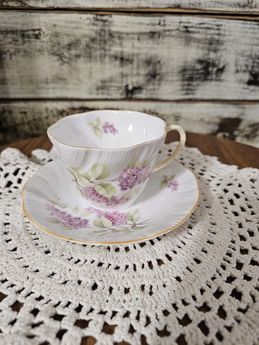 Vintage "Queen's"  Floral Teacup and Saucer
